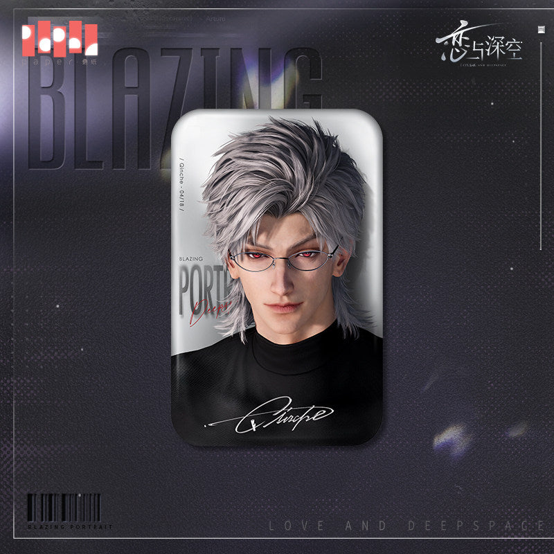 Love and Deepspace Blazing Portrait Series Square Tinplate Badge