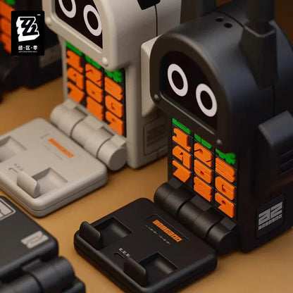 En-Nah On The Table Series Bangboo Walkie-Talkies Phone Holder Zenless Zone Zero Black & Gray (Set of 2) ACG Go Anime www.acg-go.com Electronics, Household, Phone Holder, Zenless Zone Zero