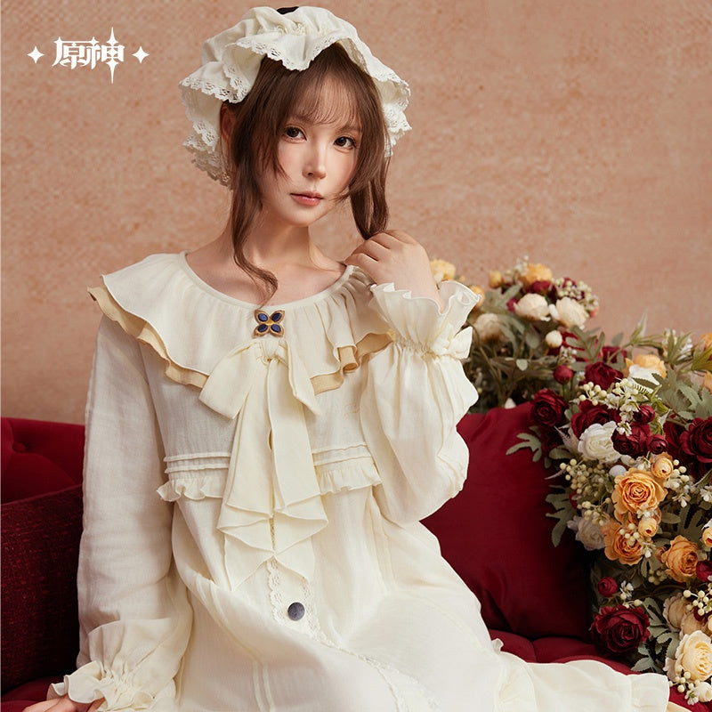 Genshin Impact Sandrone Nighttime Tea Talk Series Nightdress With Sleeping Cap