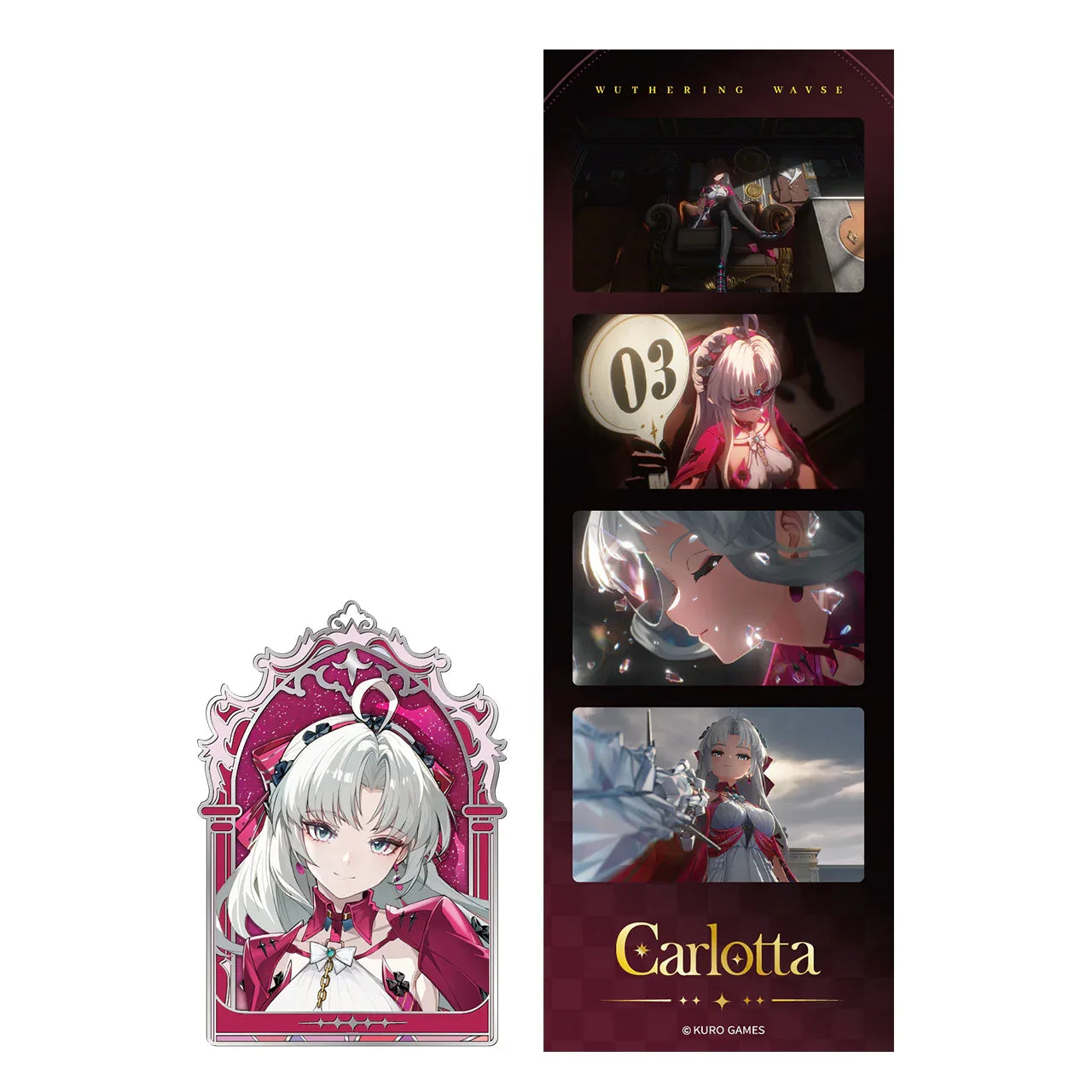 Stars Interlaced Series Badge Set Wuthering Waves Carlotta ACG Go Anime www.acg-go.com Art Decor, Badge, Brant, Carlotta, Cartethyia, Zani