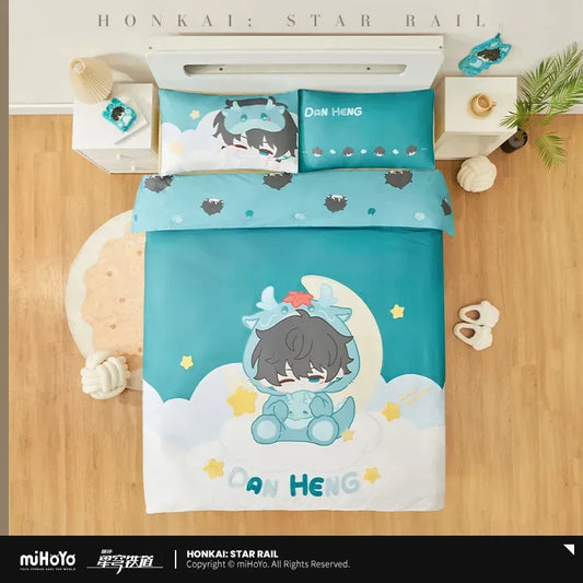Honkai: Star Rail Boys Dormitory Chibi Household Series Four-piece Bedding Set
