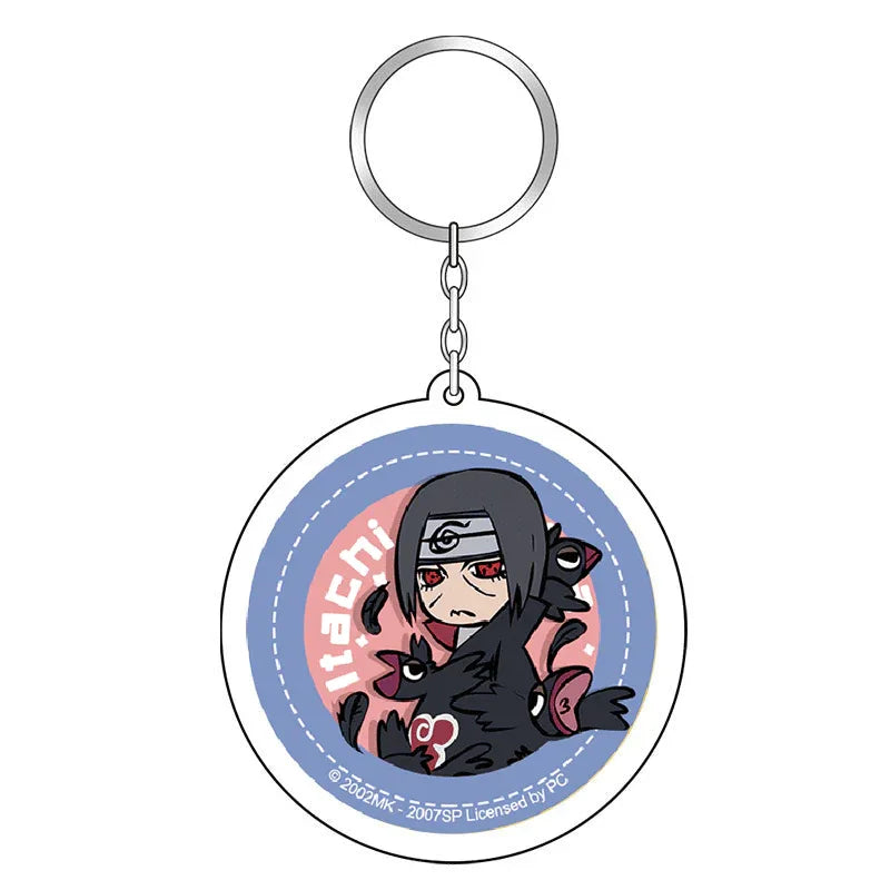 Keychain (Circle) Naruto Uchiha Itachi ACG Go Anime www.acg-go.com Hatake Kakashi, Naruto Uzumaki, Pendant & Keychain, Sasuke Uchiha