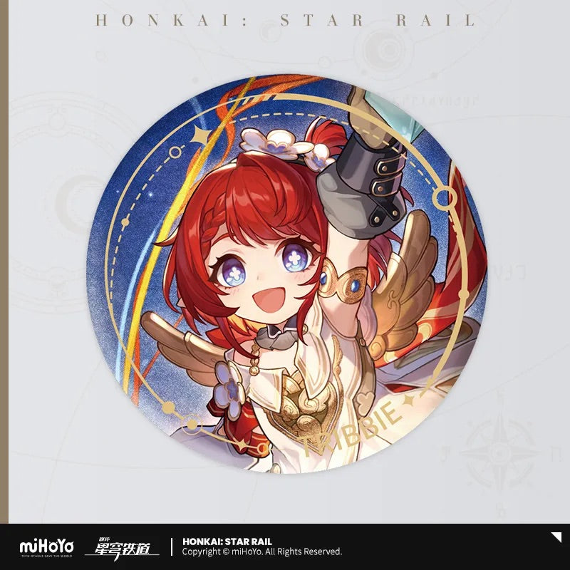 The Harmony Character Warp Artwork Tinplate Badge