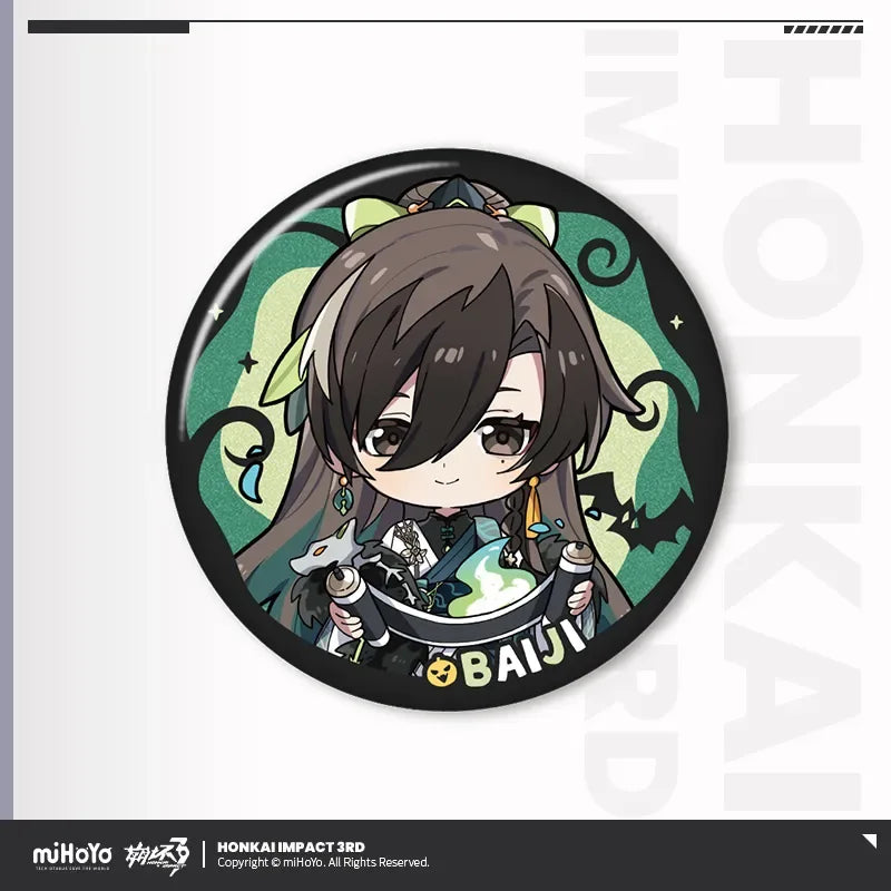 The Seven Shus Night of Encounters Series Chibi Tinplate Badge Honkai Impact 3rd Baiji ACG Go Anime www.acg-go.com Ajita, Badge, Baiji, Honkai Impact 3rd, Lantern, Litost, Serapeum, Songque, Thelema