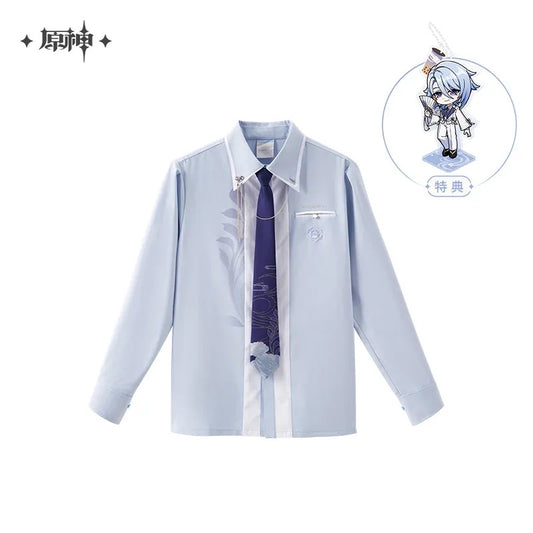 Kamisato Ayato Theme Impression Series Colorblock Tie Shirt