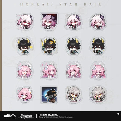 Honkai: Star Rail Pom-Pom Exhibition Series Chibi Sticker Box