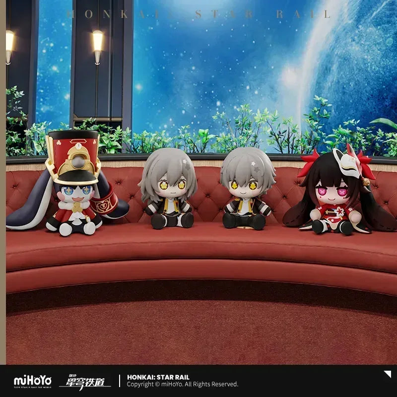 Honkai: Star Rail Huggy Good Smile Chibi Figure Female Trailblazer ACG Go Anime www.acg-go.com Bubbles, Mem, Pom-Pom, Sparkle Bomb Doll, Trailblazer, Tribbie