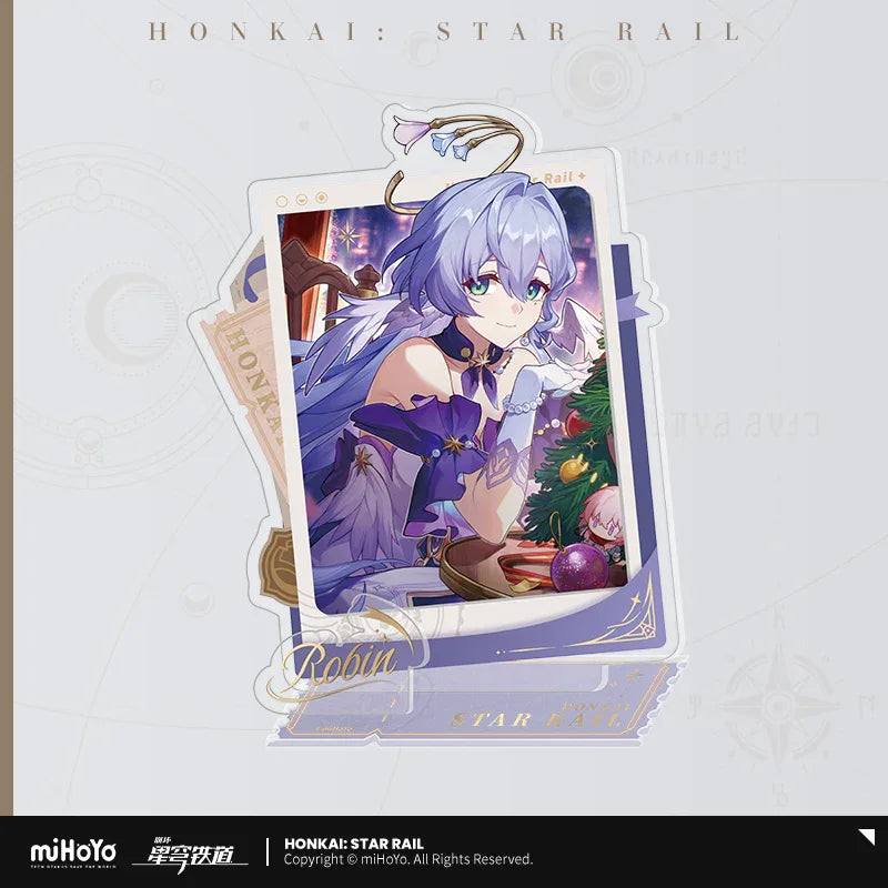 Stellar Celebration Series Acrylic Stand Honkai: Star Rail Robin ACG Go Anime www.acg-go.com Bailu, Blade, Boothill, Dan Heng, Fu Xuan, Jing Yuan, March 7th, Rappa, Robin, Ruan Mei, Stand, Sunday, The Herta