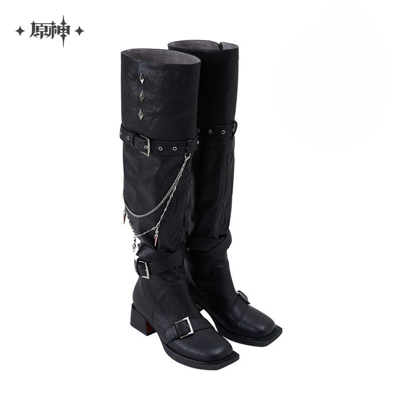 Genshin Impact Tartaglia Theme Impression Series Over-The-Knee Fold-Down Boots