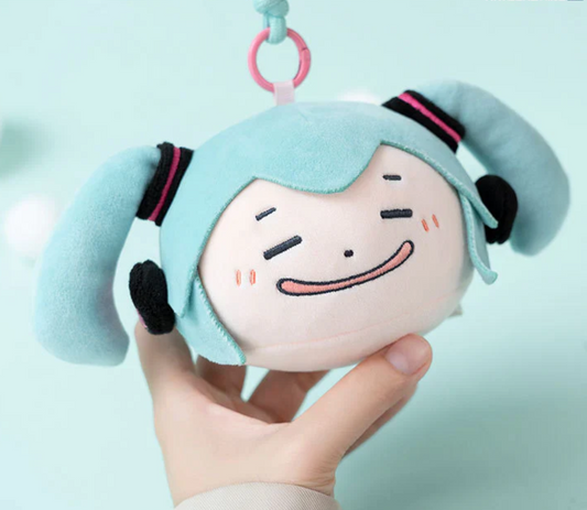 Hatsune Miku Pinch Face Series Plush Keychain