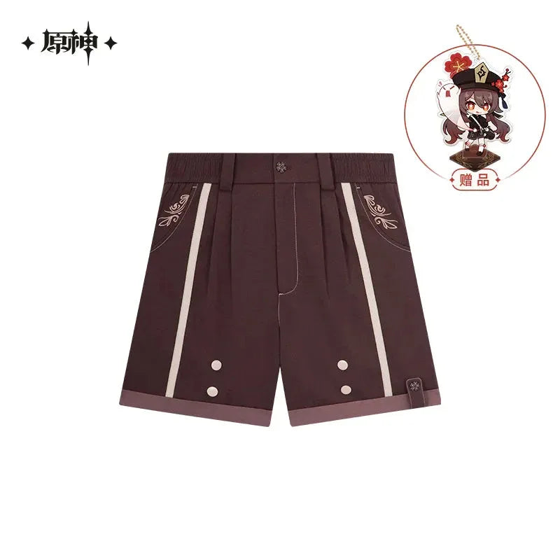 Hutao Theme Series Shorts Genshin Impact Dark Brown / XS ACG Go Anime www.acg-go.com Apparel, Hu Tao, Shorts