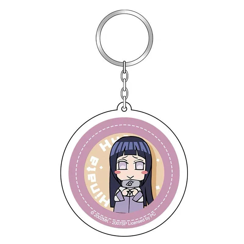 Keychain (Circle) Naruto Hyuuga Hinata ACG Go Anime www.acg-go.com Hatake Kakashi, Naruto Uzumaki, Pendant & Keychain, Sasuke Uchiha