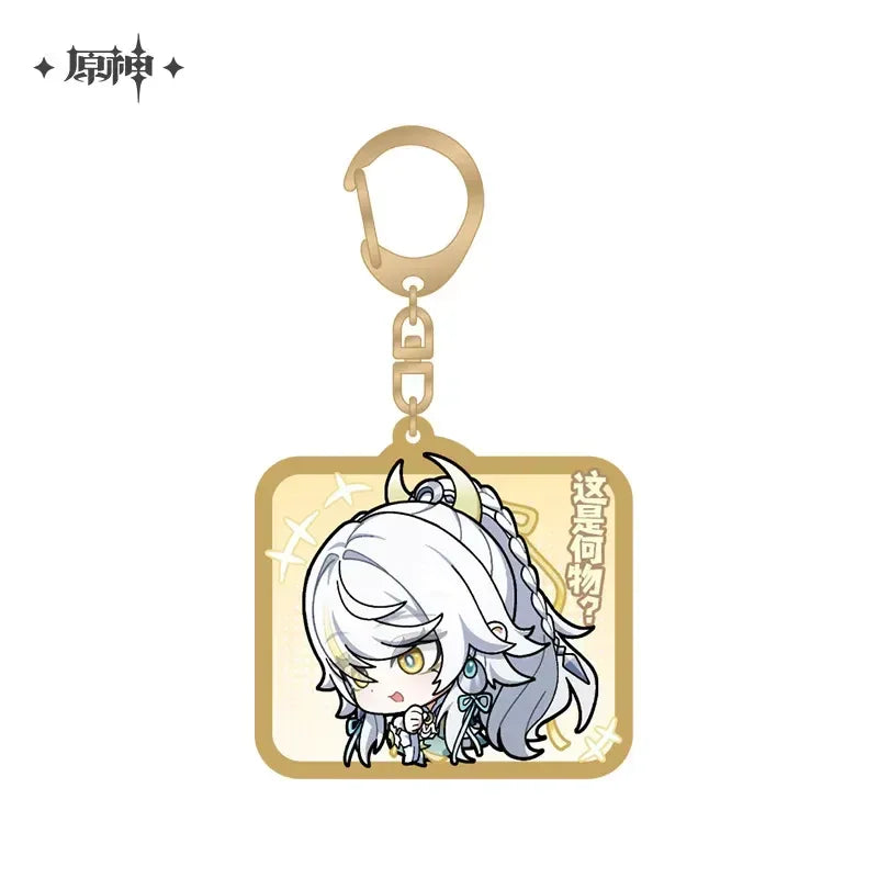 Genshin Impact Liyue Chibi Emojis Series Keychain Zibai ACG Go Anime www.acg-go.com Baizhu, Gaming, Liyue, Ningguang, Pendant & Keychain, Shenhe, Xiangling, Xianyun, Xiao, Xingqiu, Yaoyao, Yelan, Yun Jin, Zhongli, Zibai