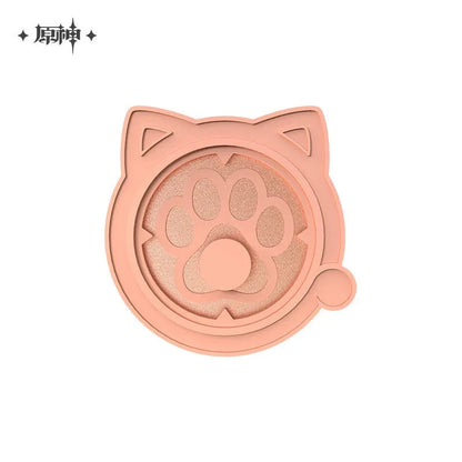 Genius Invokation TCG Series Cat's Claw Metal Badge Holder Genshin Impact Pink gold ACG Go Anime www.acg-go.com Art Decor, Genshin Impact