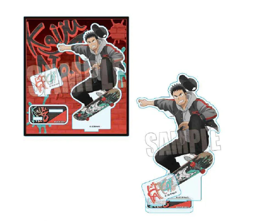 Kaiju No. 8 Skater Ver. Acrylic Standee Kafka Hibino ACG Go Anime www.acg-go.com Kafka Hibino, Kikoru Shinomiya, Mina Ashiro, Reno Ichikawa, Soshiro Hoshina, Standee