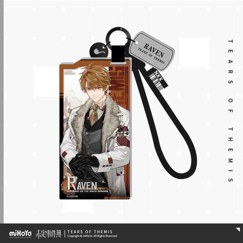 Judgment On The White Expanse Series Authorization Pass Acrylic Keychain