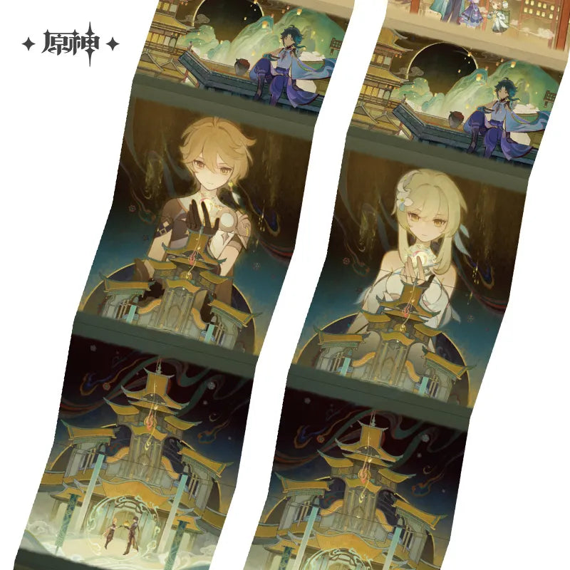 Genshin Impact Yun Jian Yue Series Liyue Theme Mini Book Refrigerator Magnet