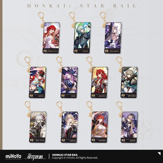 Honkai: Star Rail The Erudition Character Warp Artwork Acrylic Keychain