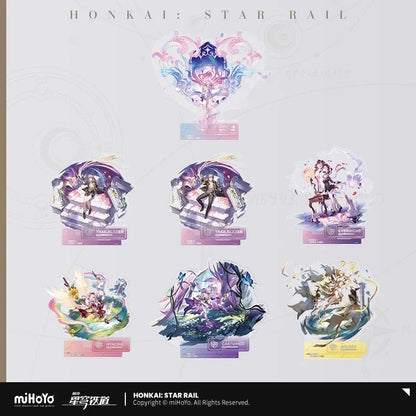The Remembrance Character Warp Artwork Acrylic Stand Honkai: Star Rail Cyrene ACG Go Anime www.acg-go.com Aglaea, Castorice, Evernight, Hyacine, Stand