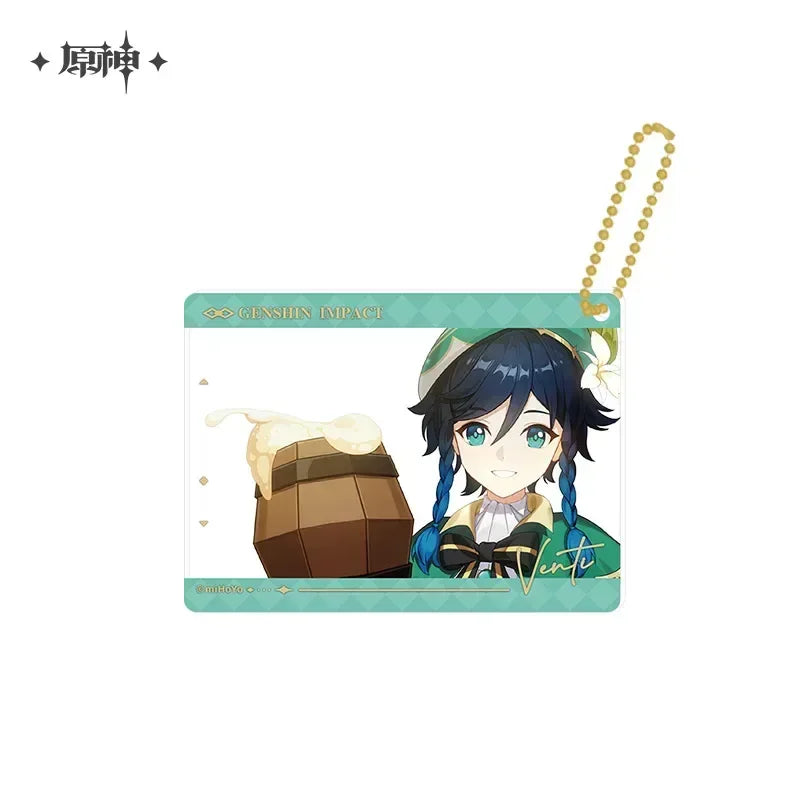 Genshin Impact The Long Way Home Series Badge & Photo Card Pendant Pendant / Venti ACG Go Anime www.acg-go.com Badge, Furina, Genshin Impact, Mavuika, Nahida, Raiden Shogun, Venti, Zhongli