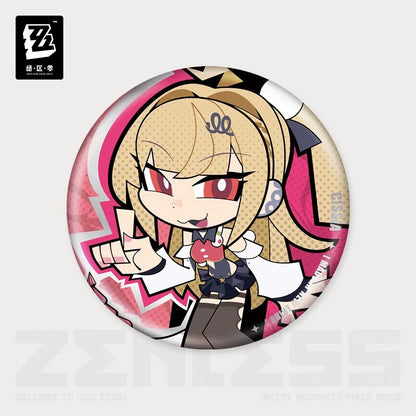 Zenless Zone Zero New Eridu Series Metropolitan Order Division Chibi Tinplate Badge