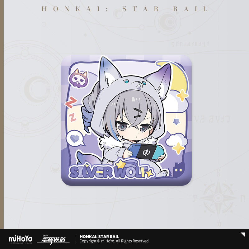 Honkai: Star Rail Girls' Dormitory Series Chibi Square Badge