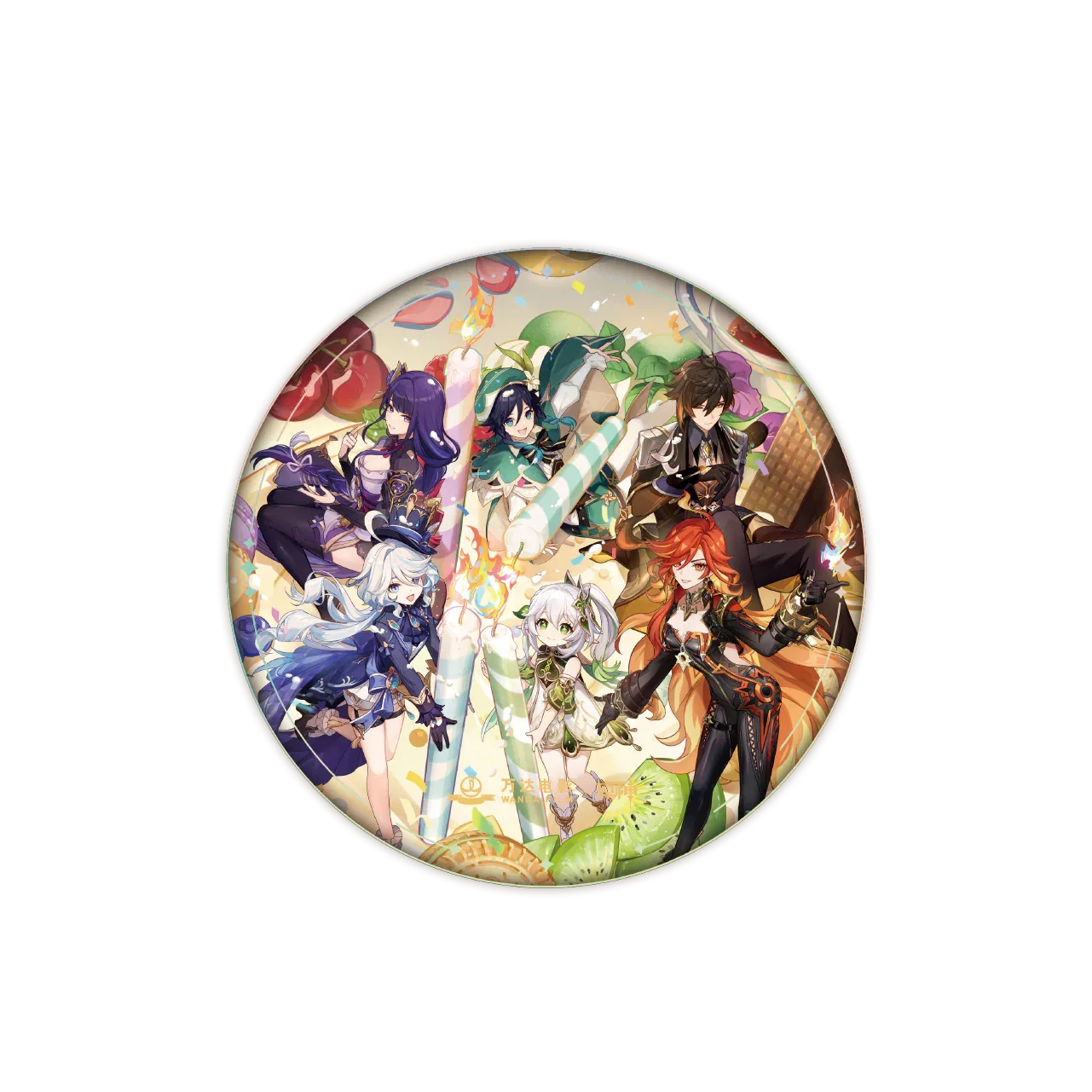 Genshin Impact x Wanda Film "Magic Screen Journey: A Date with Light and Shadow" Supersize Commemorative Badge 4th Anniversary ACG Go Anime www.acg-go.com Badge, Genshin Impact