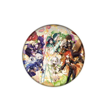 Genshin Impact x Wanda Film "Magic Screen Journey: A Date with Light and Shadow" Supersize Commemorative Badge 4th Anniversary ACG Go Anime www.acg-go.com Badge, Genshin Impact