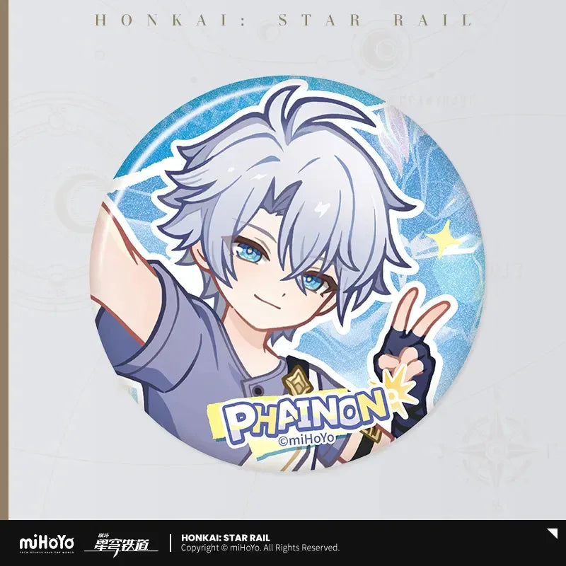 Honkai: Star Rail An Outlander Seeking the Dawn Series Tinplate Badge New Arrival ACG Go Anime www.acg-go.com Badge, Honkai: Star Rail, Phainon