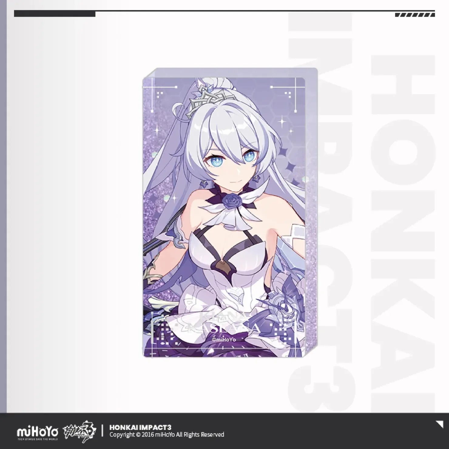 Vertical Drawing Series Acrylic Glitter Quicksand Block Honkai Impact 3rd Durandal Palatinus Equinox ACG Go Anime www.acg-go.com 