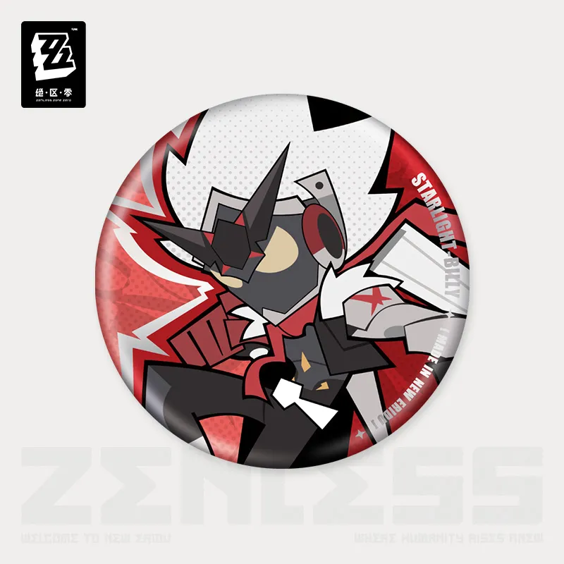 Zenless Zone Zero New Eridu Series Cunning Hares (Gentle House) Chibi Tinplate Badge
