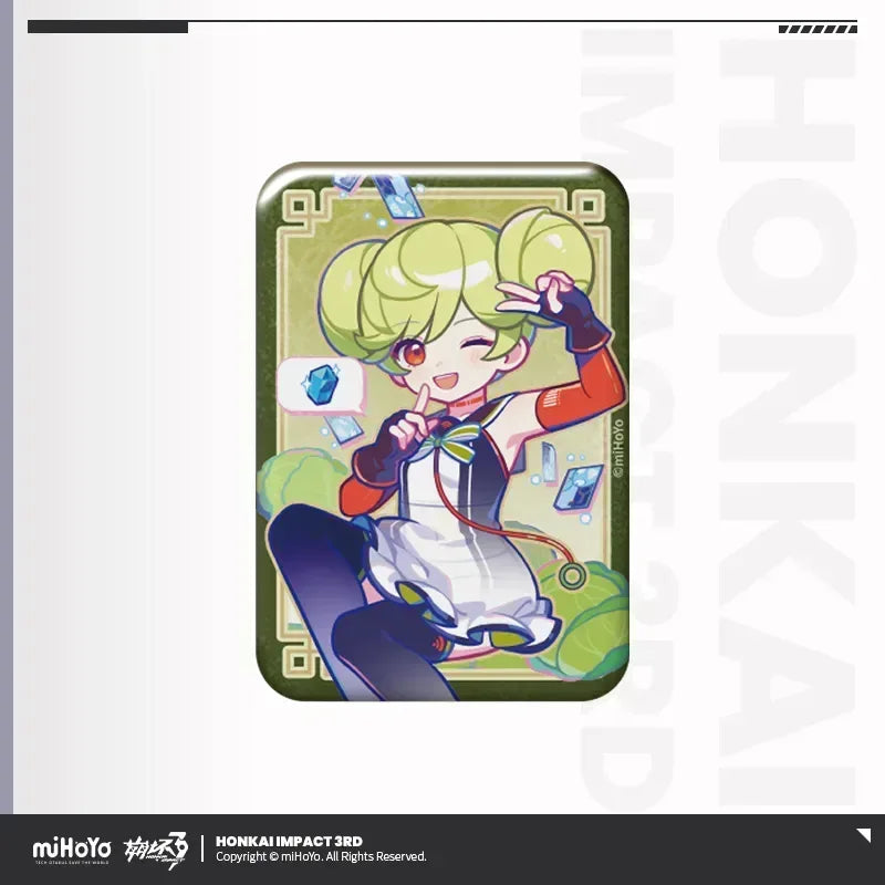 Honkai Impact 3rd A Life of Luck Series Tinplate Badge Ai-Chan ACG Go Anime www.acg-go.com Ai-Chan, Badge, Bronya, Elysia, Fu Hua, Griseo, Herrscher of Sentience, Honkai Impact 3rd, Kiana, Raiden Mei, Seele
