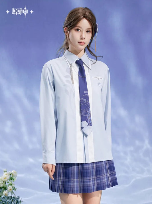Kamisato Ayato Theme Impression Series Colorblock Tie Shirt