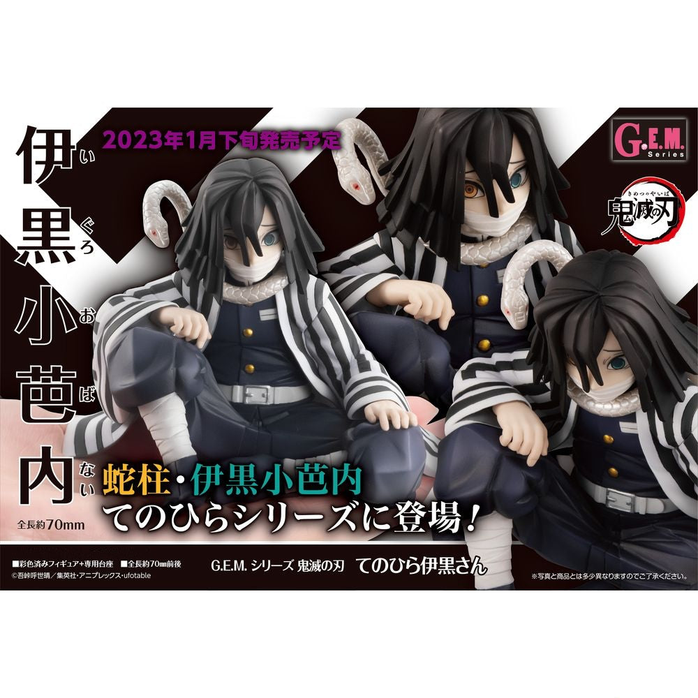 Demon Slayer G.E.M. Series Obanai Iguro Palm Size Figure (Japan Ver.) MegaHouse