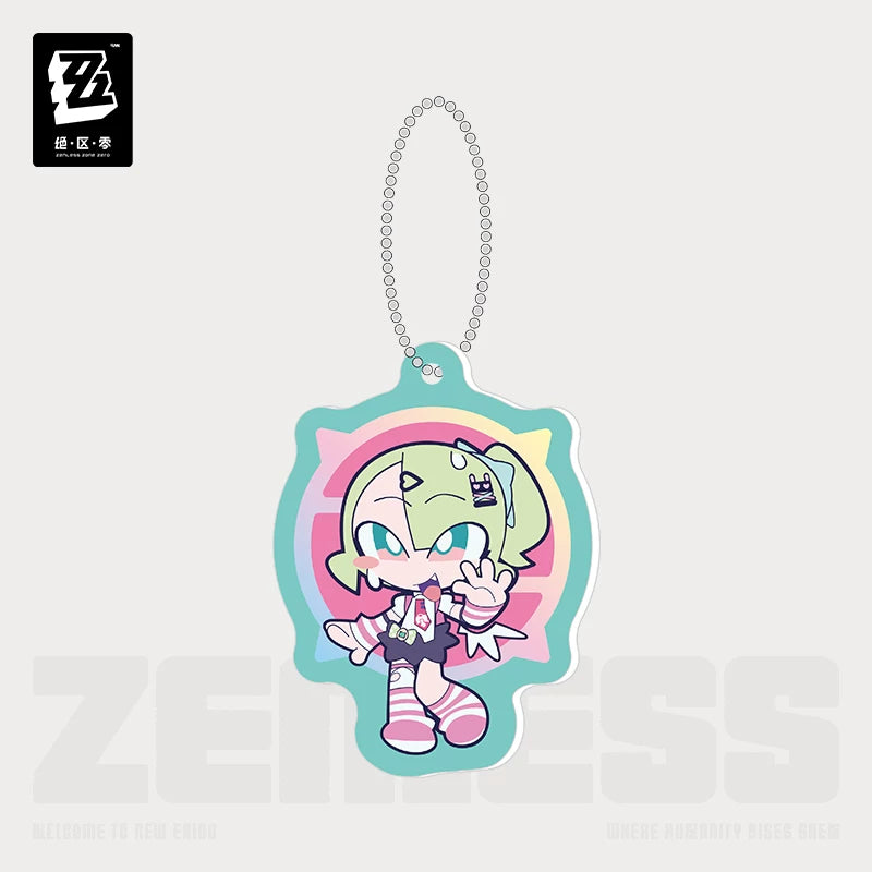 Zenless Zone Zero PINK Sugar Rush Series Chibi Acrylic Keychain
