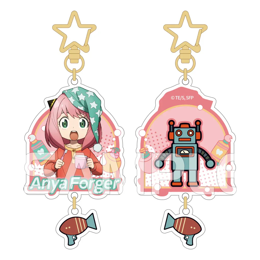 Toiletries Series Keychain Spy x Family Anya Forger ACG Go Anime www.acg-go.com Anya Forger, Loid Forger, Pendant & Keychain, Yor Forger