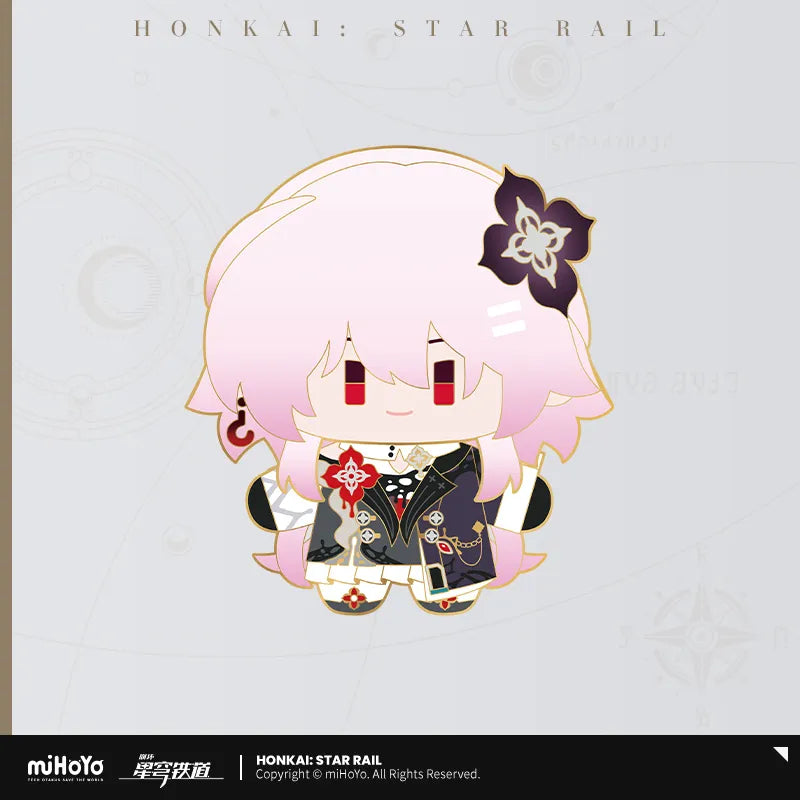 Honkai: Star Rail Chibi Doll Series Metal Pin Badge