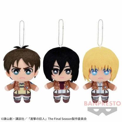 Plush Toy Vol.1 Attack on Titan Armin Arlelt ACG Go Anime www.acg-go.com Armin Arlelt, Eren Yeager, Mikasa Ackerman, Plush