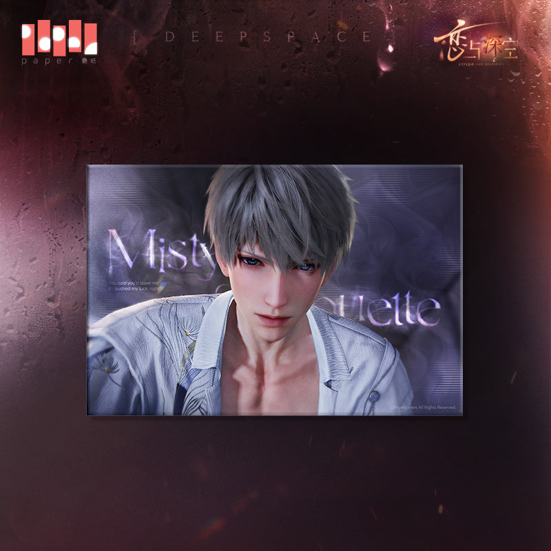 Nightly Rendezvous Series Borderless Amber Glossy Shikishi Cardboard