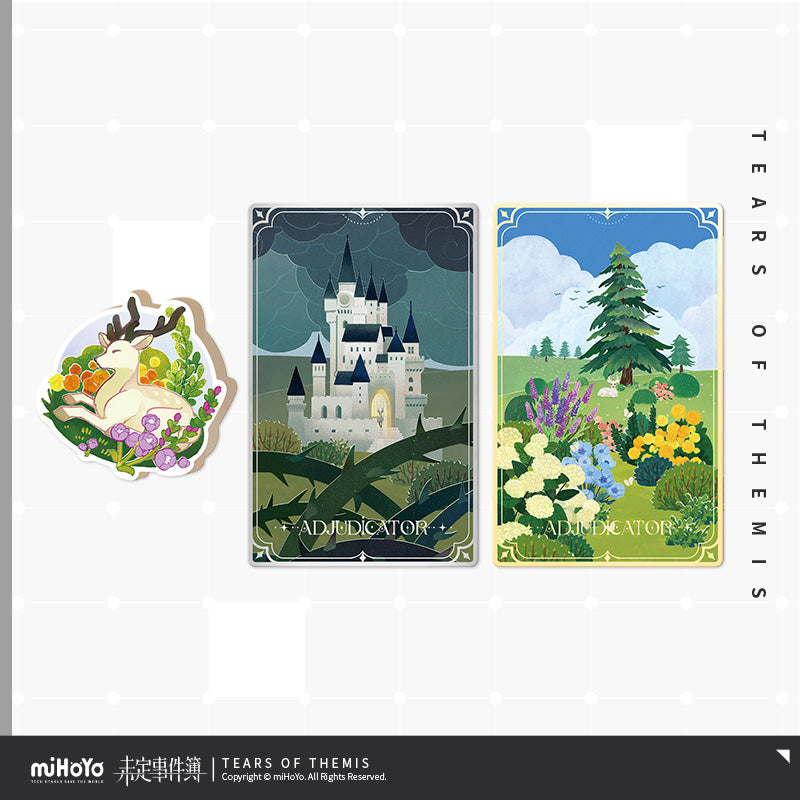 Dream And Hereafter Series Wooden Relief Refrigerator Magnet Commemorative Card Set