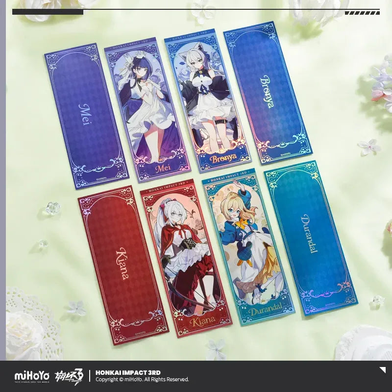 Fanglin Mengyao Series Laser Ticket Honkai Impact 3rd Raiden Mei ACG Go Anime www.acg-go.com Bronya, Durandal, Kiana, Raiden Mei, Ticket