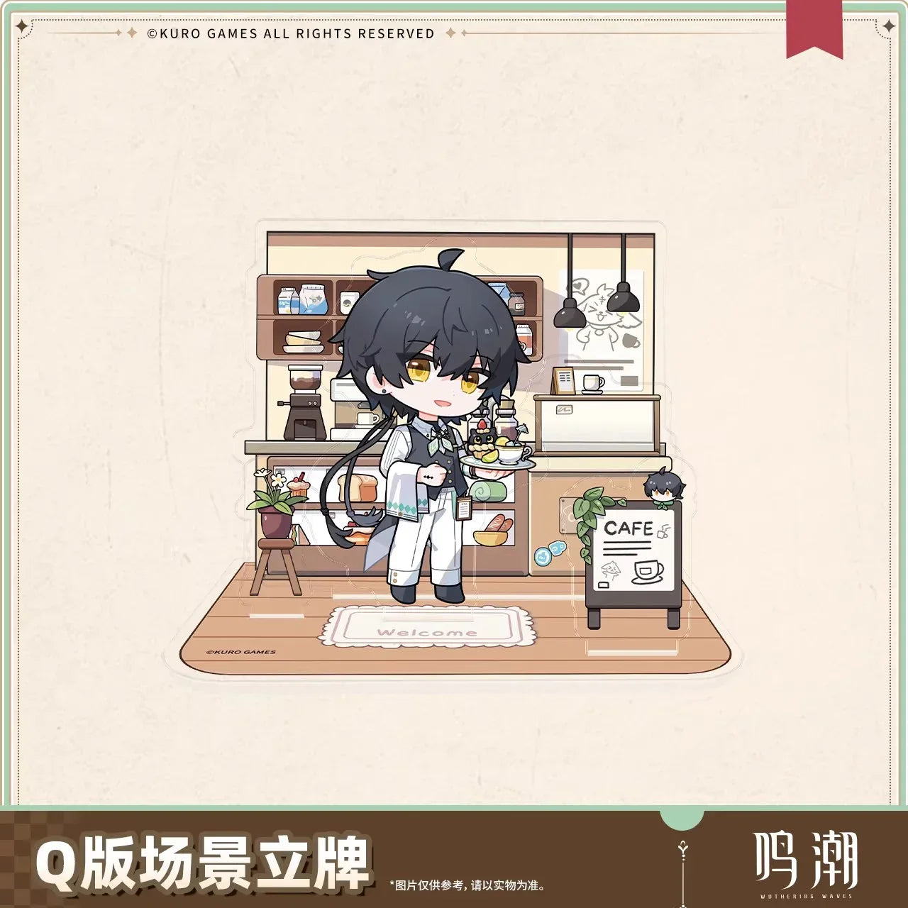 Wuthering Waves When the Skies Align Theme Rover Chibi Scene Acrylic Stand Female Rover ACG Go Anime www.acg-go.com Female Rover, Male Rover, Stand, Wuthering Waves