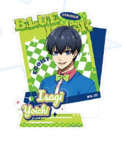 Blue Lock x Lawson Double Insert Acrylic Stand Yoichi Isagi ACG Go Anime www.acg-go.com blue lock, Hyoma Chigiri, Meguru Bachira, Reo Mikage, Rin Itoshi, Seishiro Nagi, Stand, Yoichi Isagi