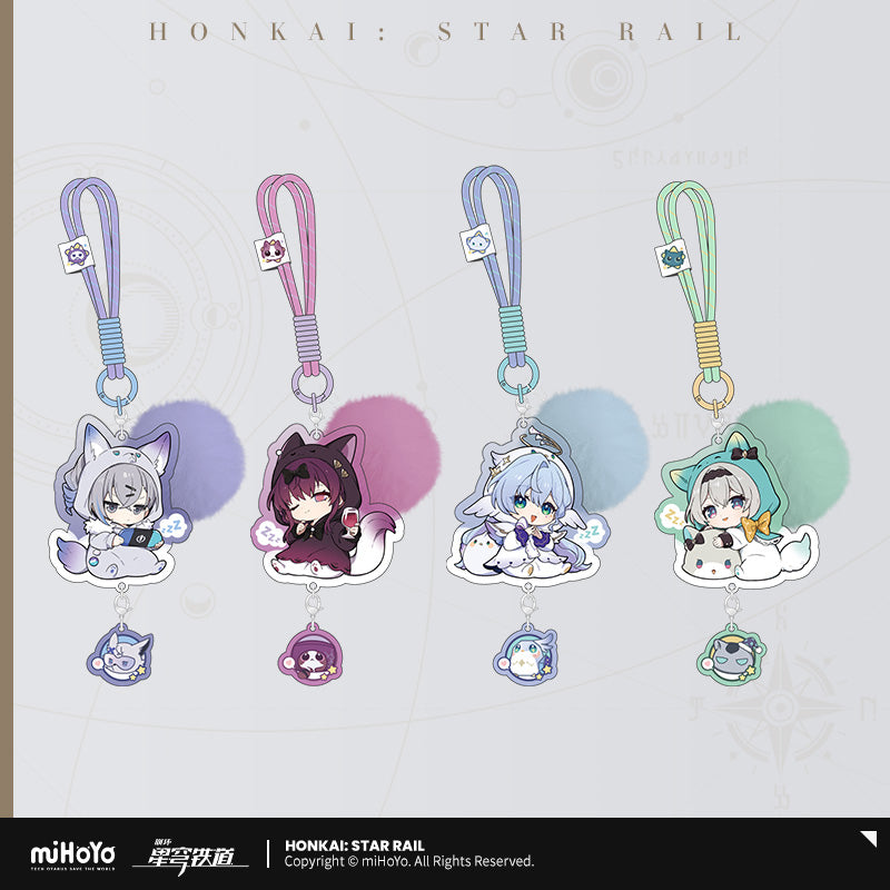 Honkai: Star Rail Girls' Dormitory Series Chibi Acrylic Keychain
