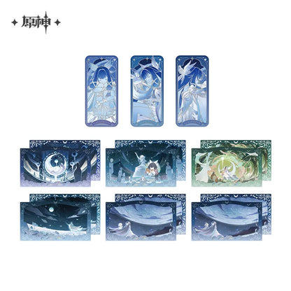 Genshin Impact Selenic Chronicles Series Badge & Commemorative Card Set