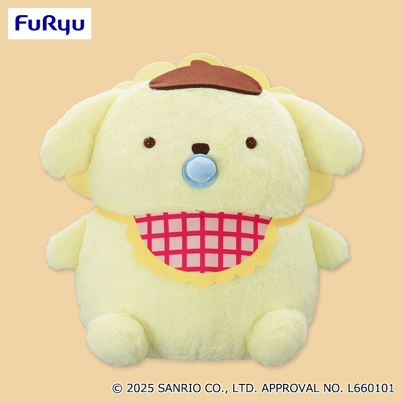 Sanrio Pompompurin Team Purin Toddling Super BIG Plush