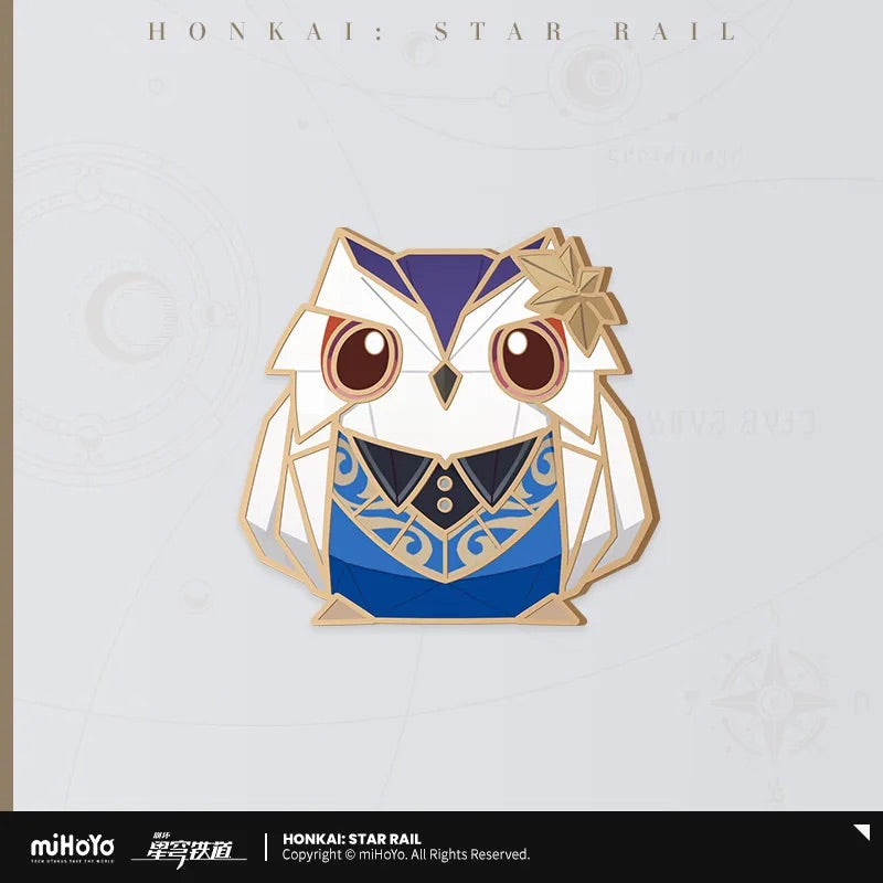 Owlbert's Reception Room Series Metal Badge