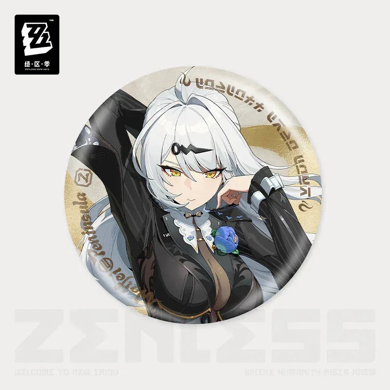 Zenless Zone Zero Eridu Fashion Series Vol.2 Tinplate Badge Yixuan ACG Go Anime www.acg-go.com Badge, Belle, Wise, Yixuan, Zenless Zone Zero