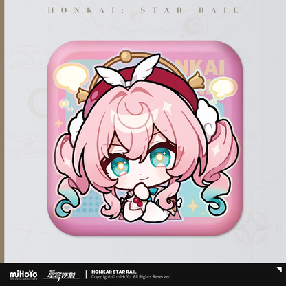 Pom-Pom Exhibition Series Square Tinplate Badge