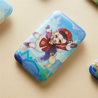 Genshin Impact x Wanda Film "Magic Screen Journey: A Date with Light and Shadow" Square Pin Badge Klee - C ACG Go Anime www.acg-go.com Badge, Genshin Impact, Klee